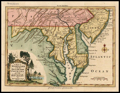 map of Maryland